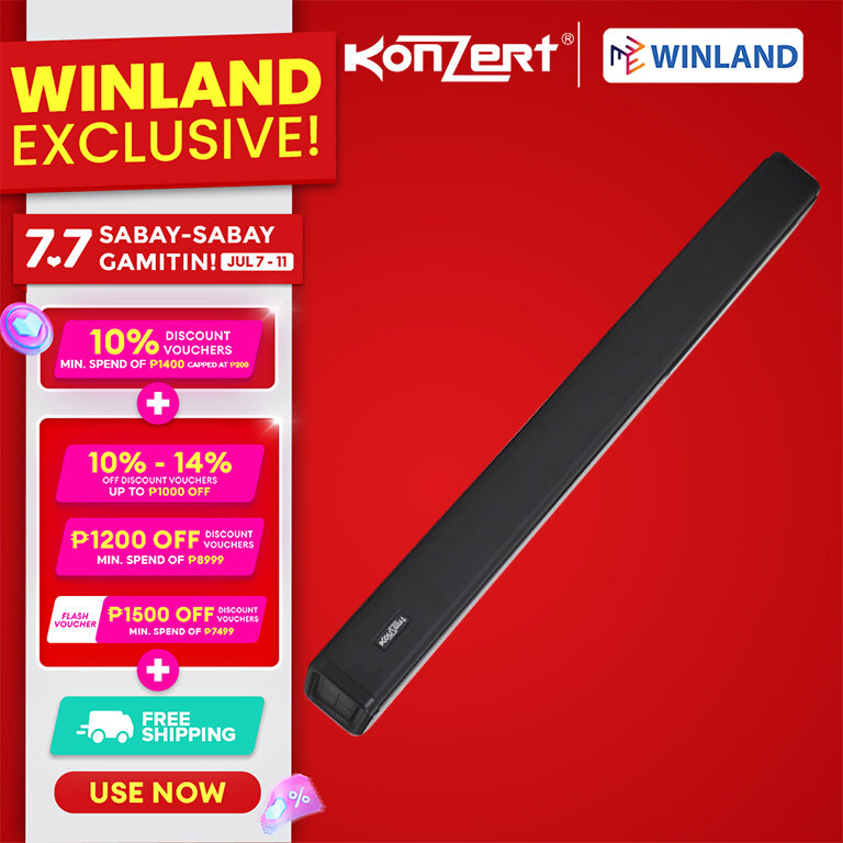 Winland Konzert SoundBar Speaker System with Bluetooth and EQ