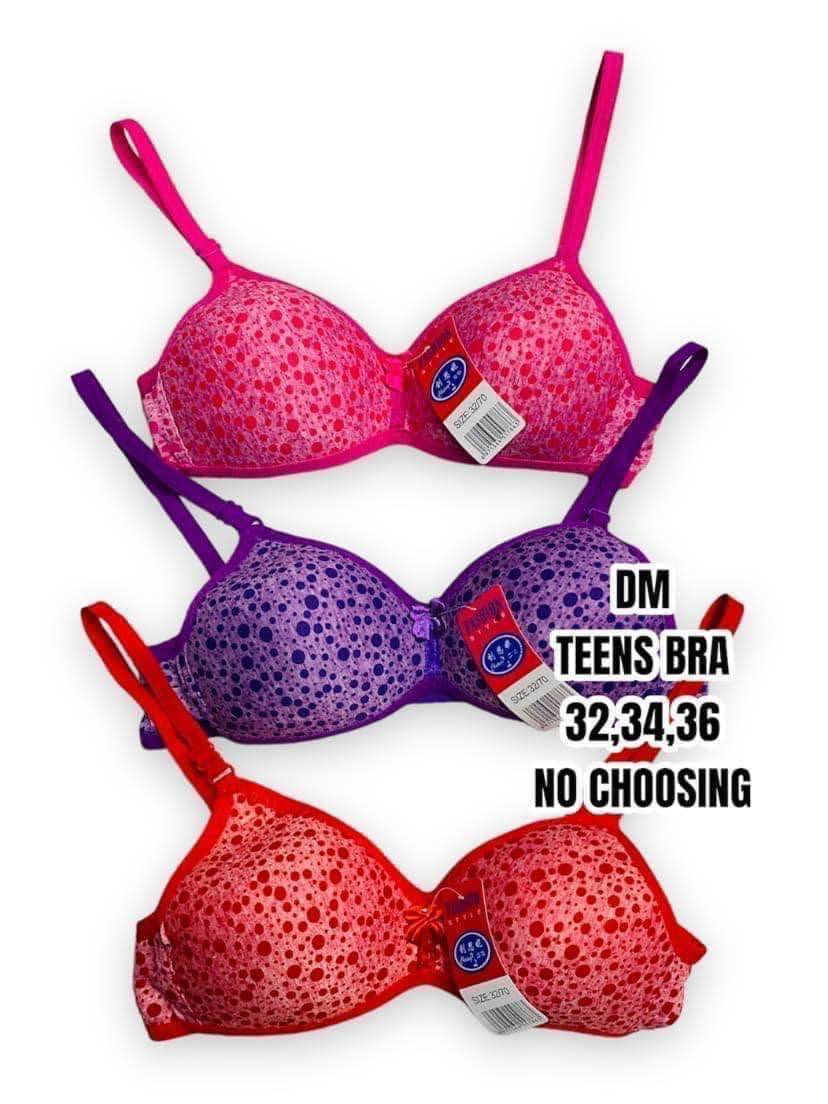 3PCS assorted color Baby Bra for Kids Girls Teen Girls Underwear