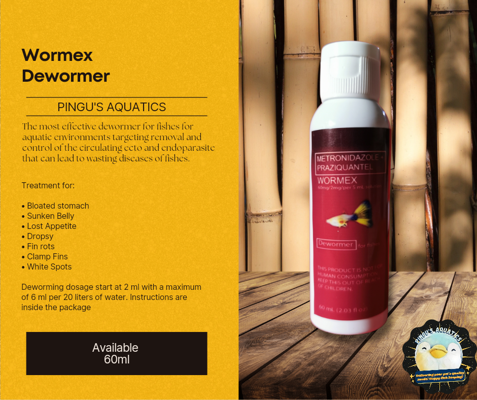 Wormex Dewormer for Fish Diseases 60ml | Lazada PH