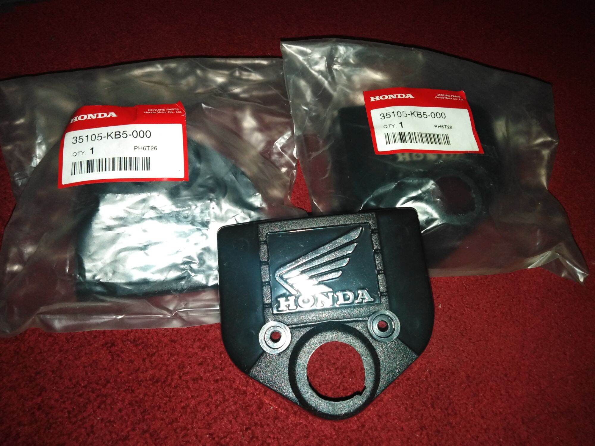 NOS Honda OEM Double Groove Ward Cut Ignition Switch & Lock Key T7564