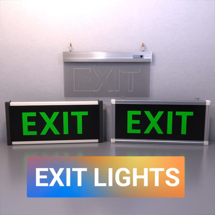 High Quality EXIT Light Signage LED Light Emergency EXIT / Double Face ...