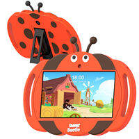 PRITOM Kids 7 inch Tablet for Kids 32GB ROM Android 13 Bluetooth WiFi GMS Parental Control Dual Camera Shockproof Case