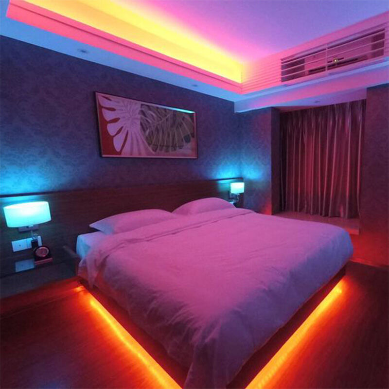Music Sync RGB LED Strip Lights Bluetooth 30M(2 Rolls Of 15M) USB Color Change Smart Remote Control & APP Control For Christmas.
