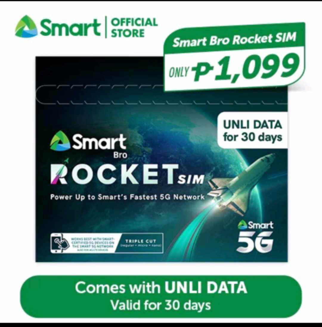 NEW ROCKET SIM UNLI DATA FOR 30DAYS