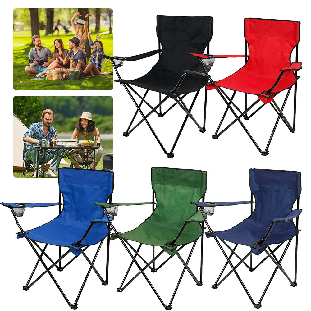 MELEDE Foldable Camping Chair with Backrest - Lightweight and Portable