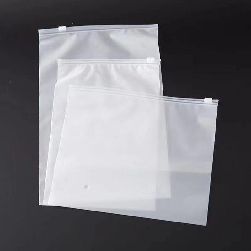 Self Sealing Bag, Horizontal Frosted Zipper Bag, Clothing Packaging Bag, CPE Packaging Bag, CPE Frosted Bag. 