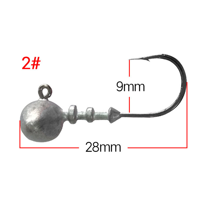 New BKK Hammer Lead Hook Mitsubishi Hook Tip Crank Hook Luya Soft Worm