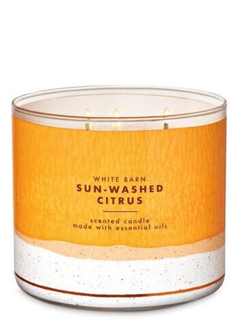 Bath and Body Works SUN-WASHED CITRUS 3-Wick Candle 411g