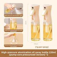 CAROTE | Food Grade Glass Oil Sprayer with Mist Spray Function for Kitchen Cooking Oil Dispenser Non-Stick Oil Bottle for Oils Vinegar Sauces