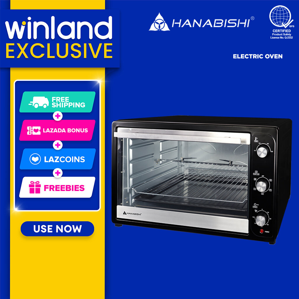 HANABISHI 23L Electric Oven with Rotisserie and Broil