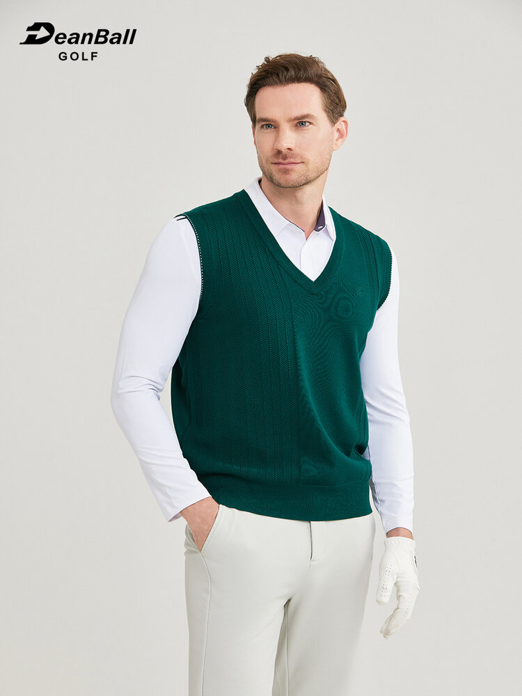 Men's Fall Winter V-Neck Solid Fitting Knitted Vest Presyo 3,852 Piso*Libreng Shipping