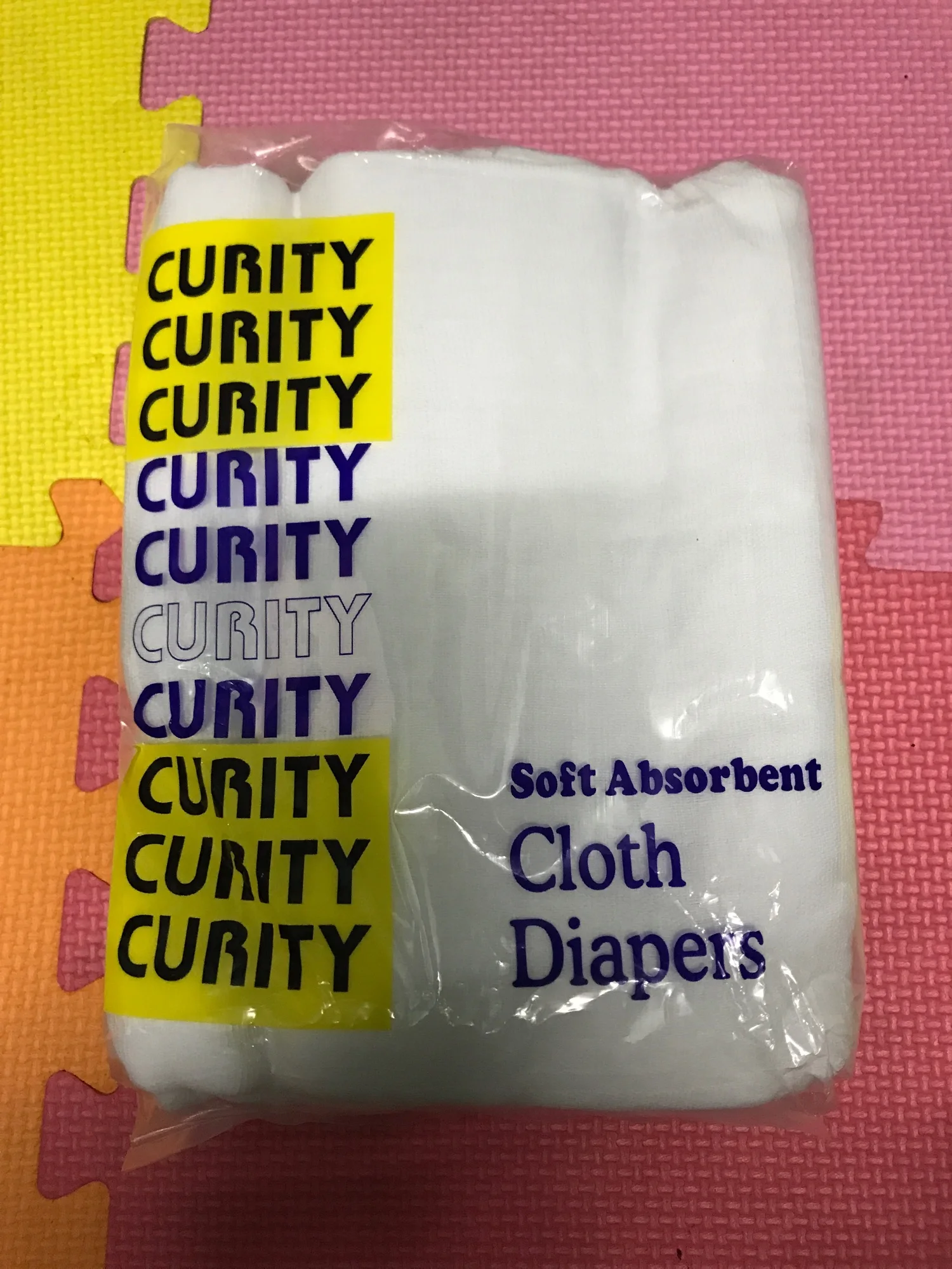 12pcs Curity Cloth Diaper/Lampin Gauze Type (Plain White)