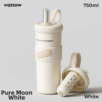 Vanow | High-end Large Capacity Straw Thermos Mug Ceramic Lining