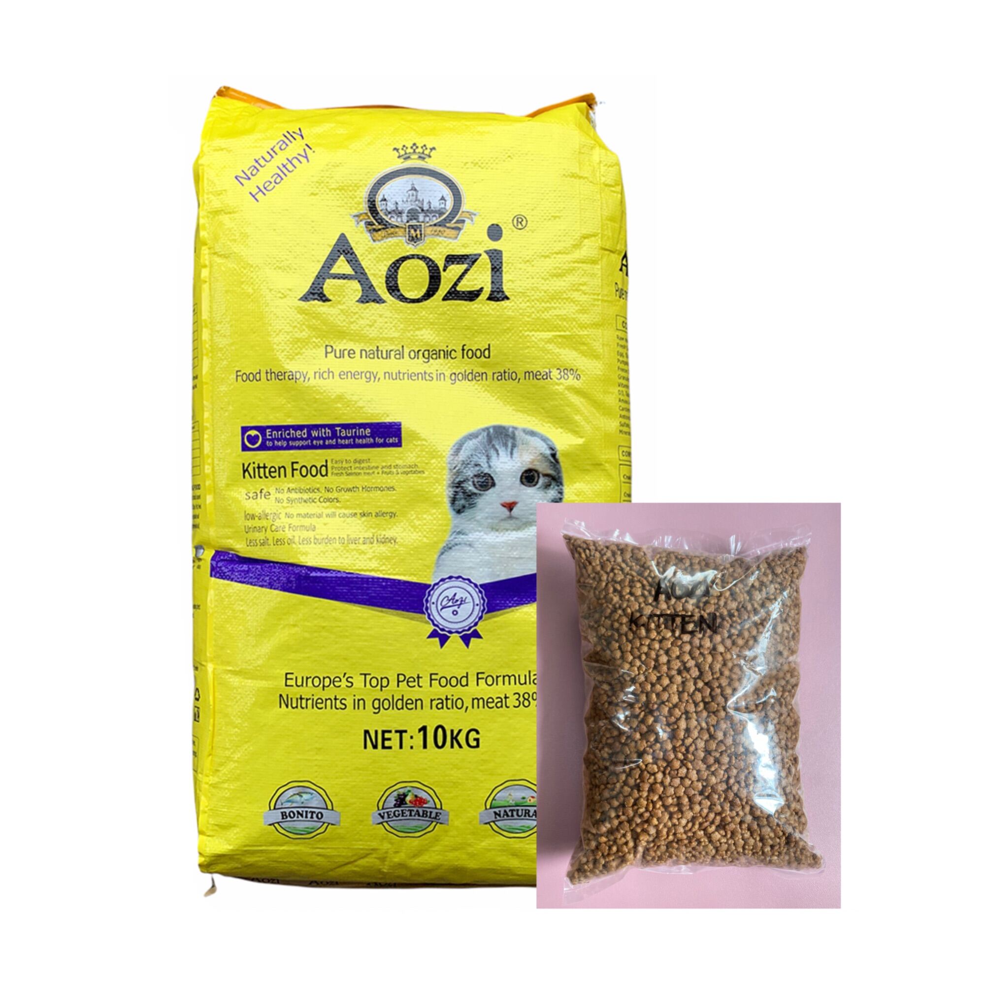 Aozi Cat Dry Food Kitten Adult 1kg Repacked Urinary Care 