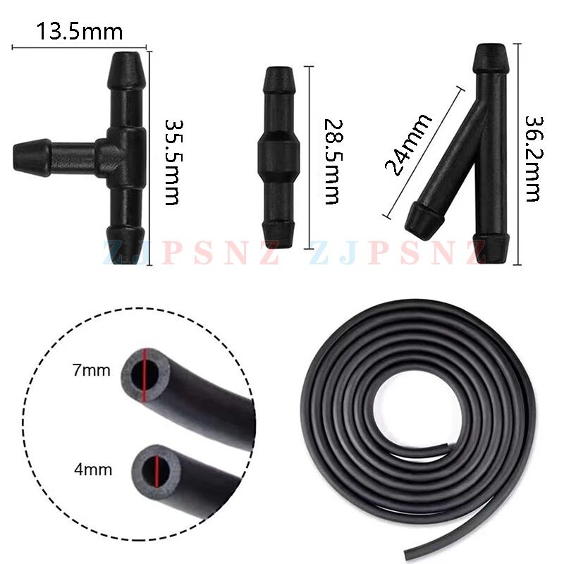 Windshield Wiper Tube T Y Straight Type Splitter Windshield Washer Hose