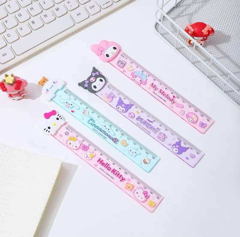 Kawaii Sanrio Stationery Set Pencil Eraser Ruler My Melody Kuromi