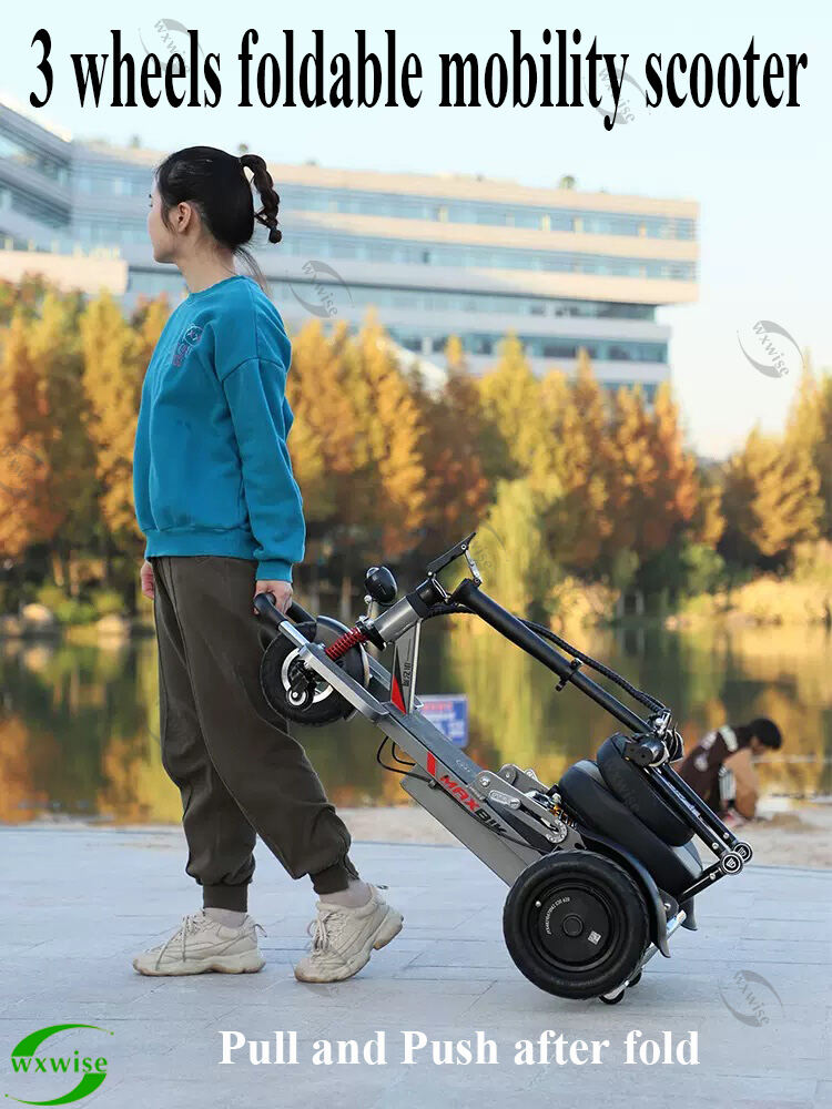 wxwise 3-Wheel Electric Scooter for Elderly with Lithium Battery