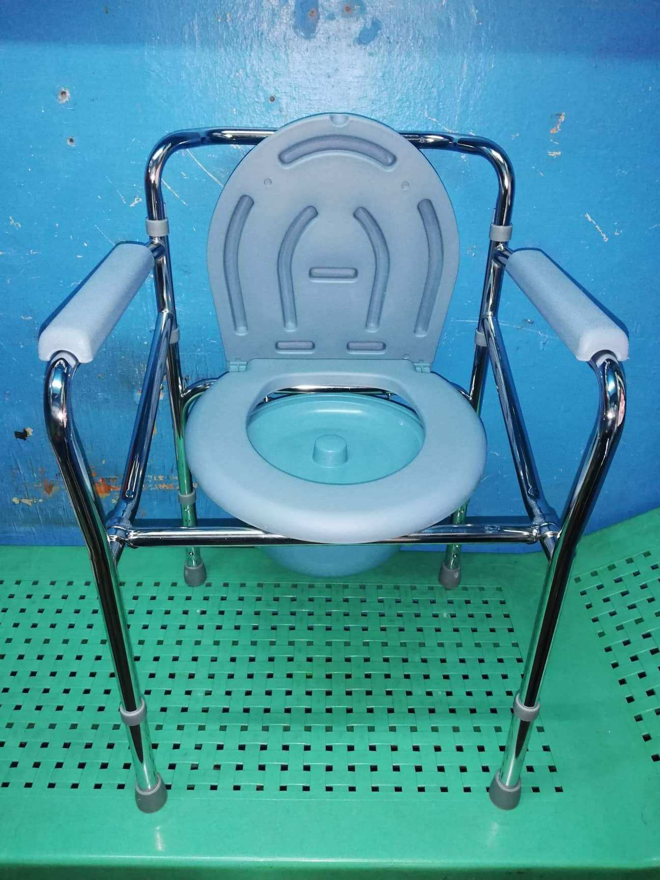 Commode Chair without Wheels Adjustable Height Foldable Lazada PH