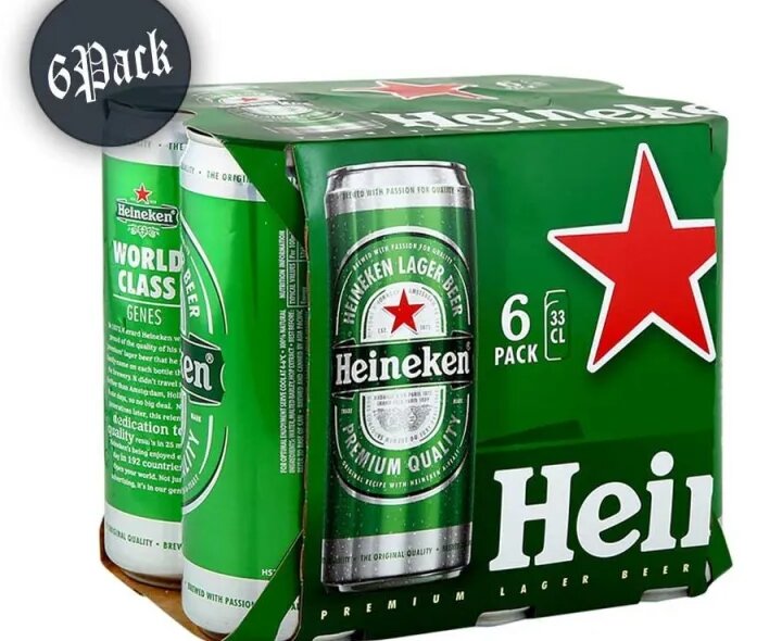 Heineken Beer in Can 330ML x 6 | Lazada PH