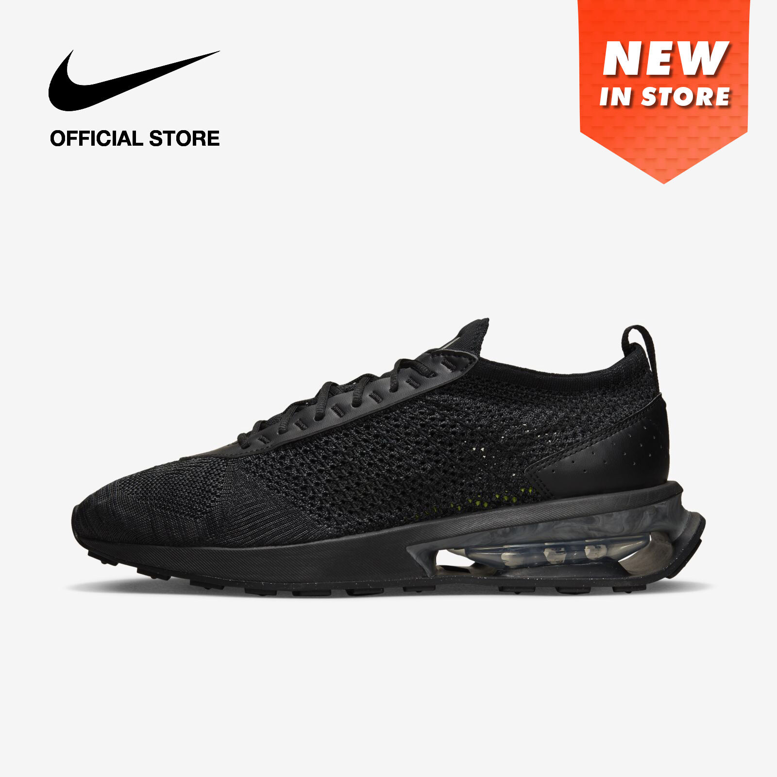 Discount on Nike  shoes - SKU: Nike Men's Air Max Flyknit Racer Next Nature Shoes - Black