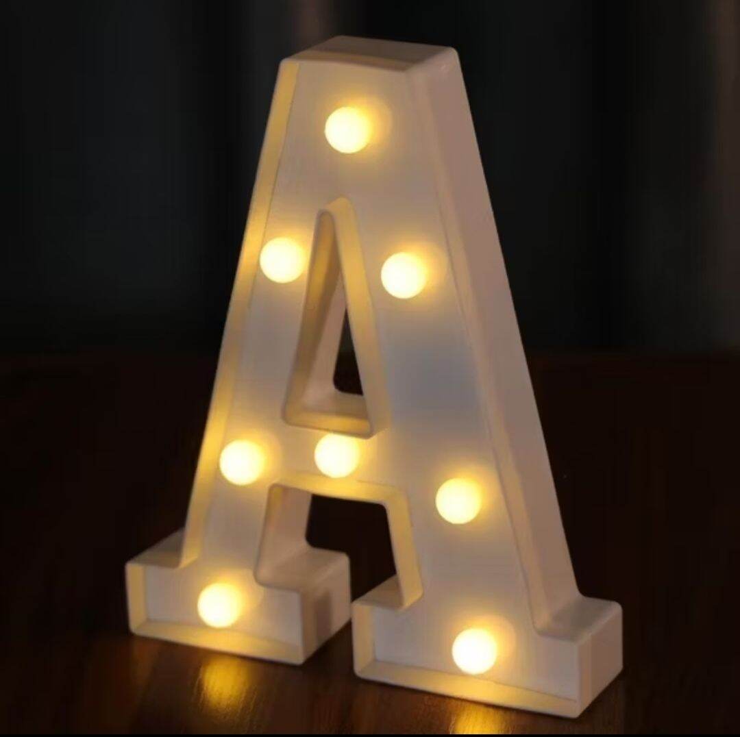 1pc 22cm Letter / Number Led Light with battery