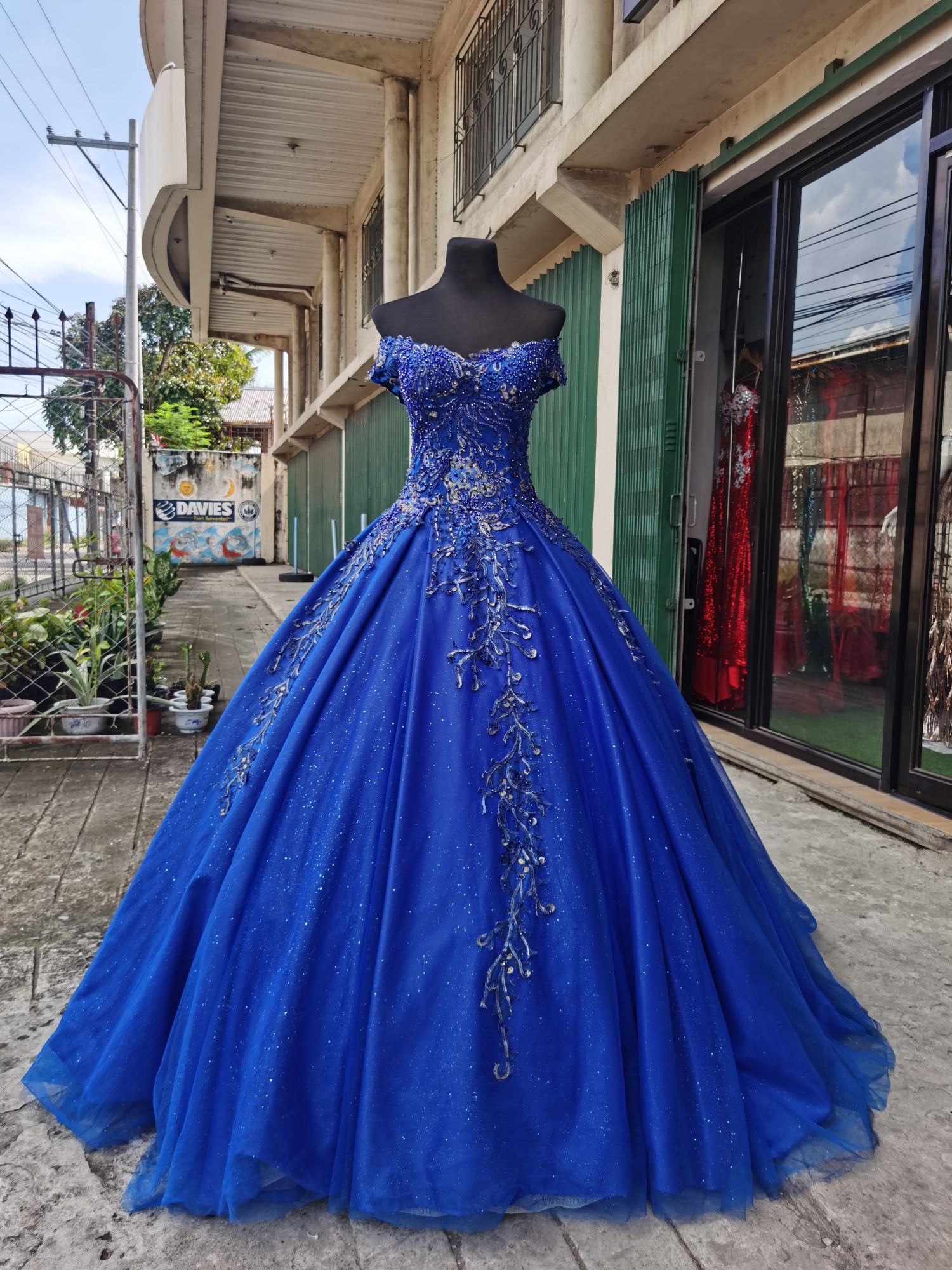 Buy Blue Net Designer Gown : 195573 - Gown-hkpdtq2012.edu.vn