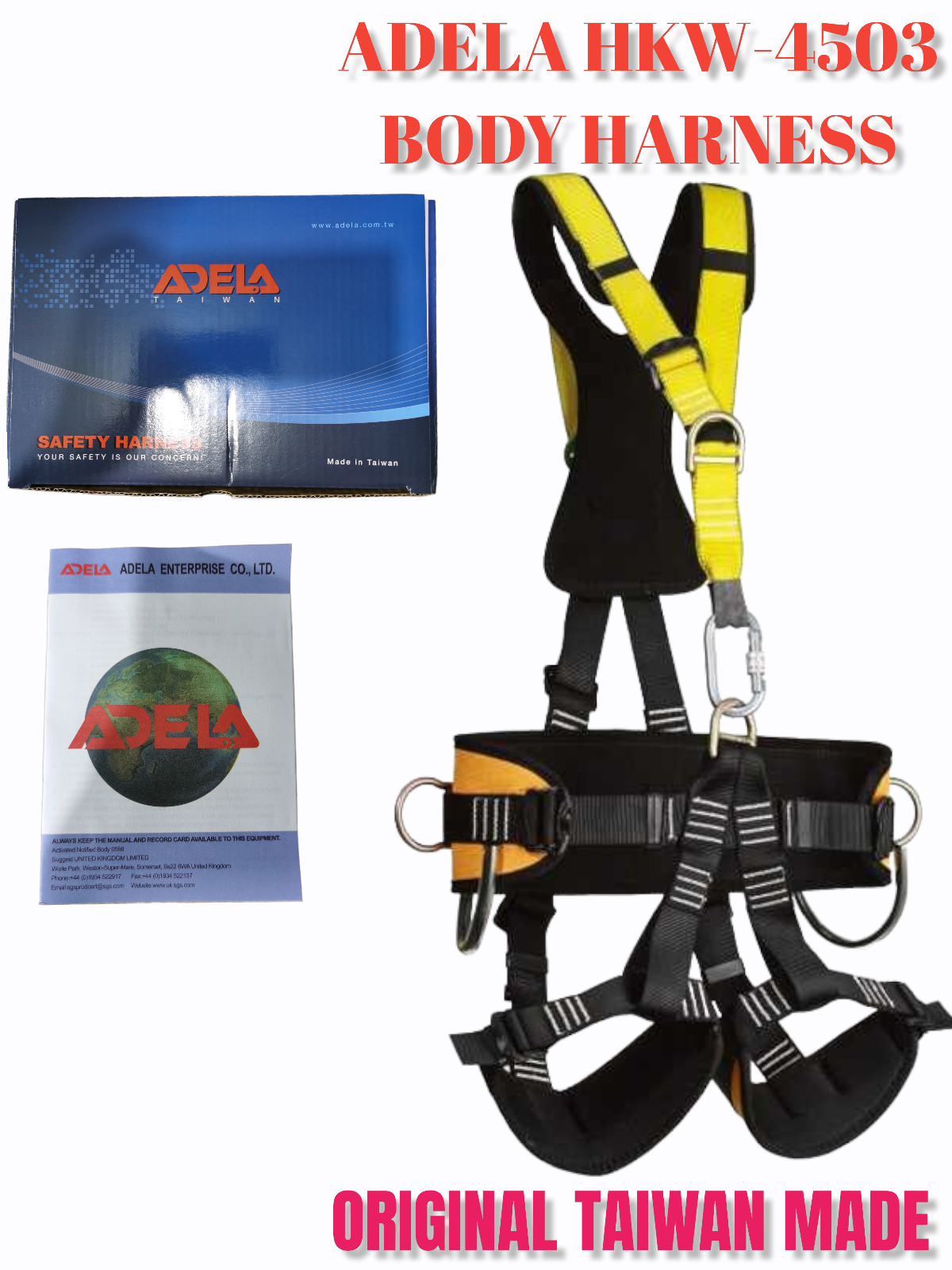 Safety Climbing Harness Rock Tree Body Fall Protection Rappelling Harn