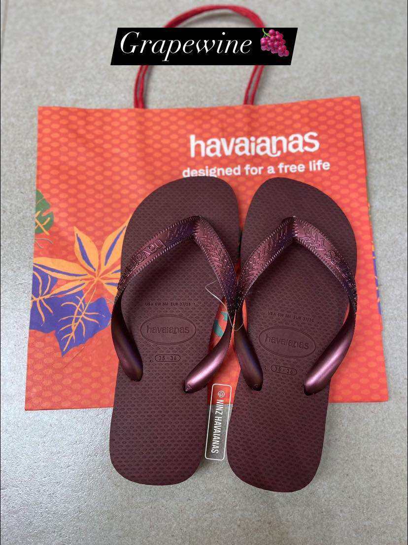 Havaianas top grape wine metallic Lazada PH