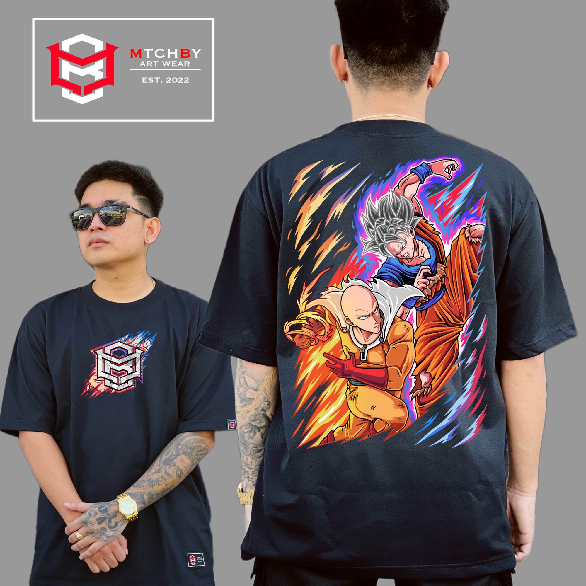 Saitama Vs Goku | Anime Tees | Oversized Tshirt