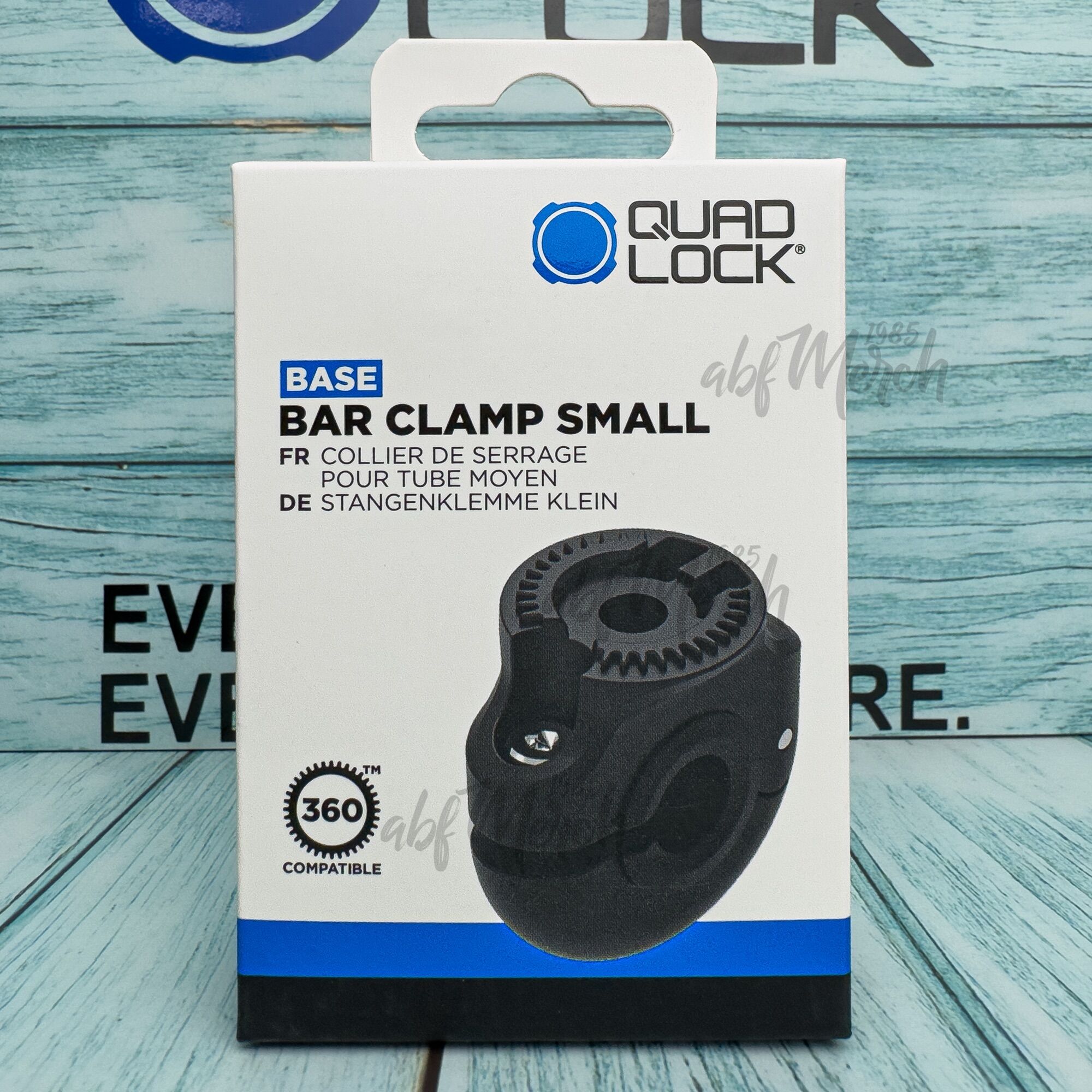 Quad Lock 360 Base - Bar Clamp Petit Bois QUAD LOCK® 360 BASE SMALL V2 (SYSTÈME À CHARNIÈRE) | Motolux Support Quad Lock Moto Quad Lock 360 Base - Bar Clamp Petit Bois QUAD LOCK® 360 BASE SMALL V2 (SYSTÈME À CHARNIÈRE) | Motolux Support Quad Lock Moto