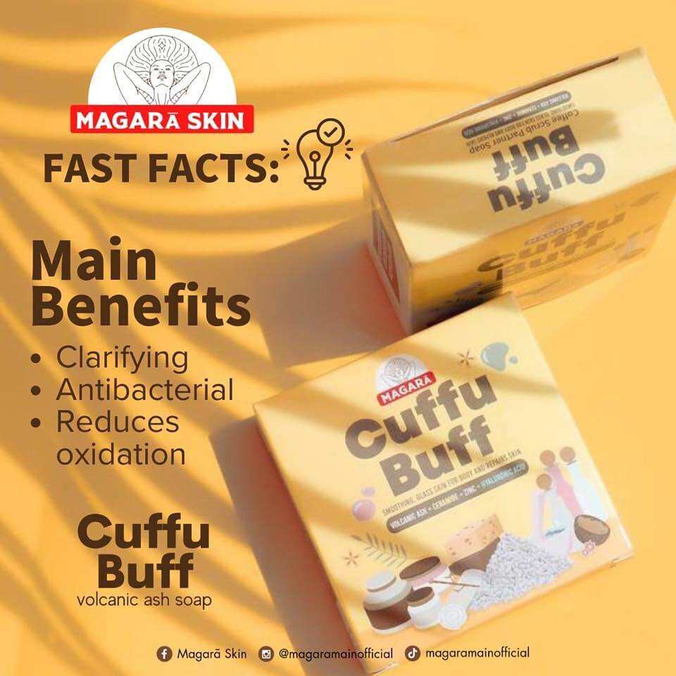 MAGARA SKIN CUFFUBAR/CUFFUBUFF SCRUB SOAP!ONAHND. 