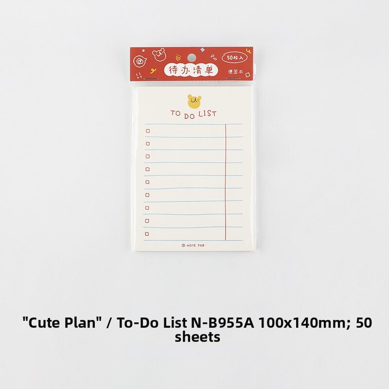 Gimue | Cute Daily Monthly Weekly Planning Checklist Sticky Notebook