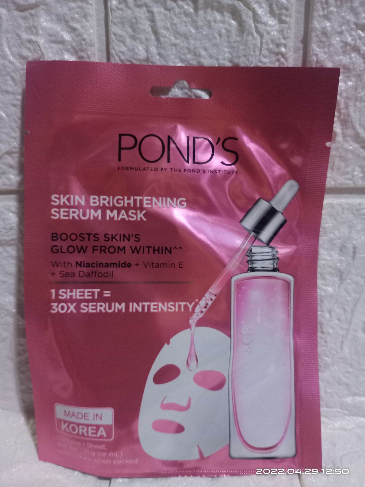 50 off ponds skin brightening serum mask Lazada PH