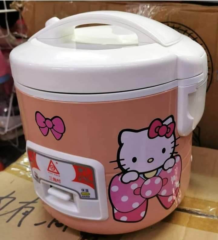 Tough Mama RTRC18-1G Hello Kitty Rice Cooker Straight Type 1.8L Non-stick Rice  Cooker with steamer