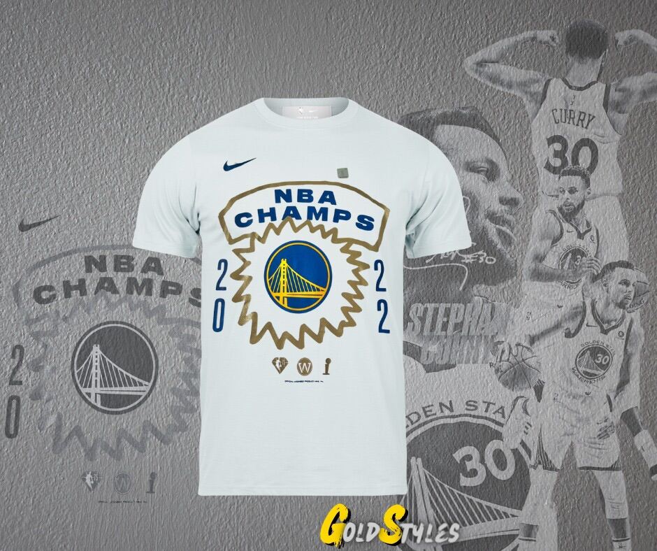 Men's Nike White Golden State Warriors 2022 NBA Finals Champions Roster  T-Shirt