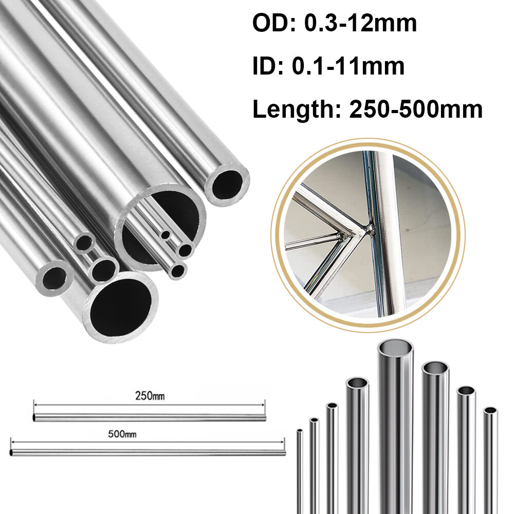 Smoothflow T304 Stainless Steel Tube – 12.7mm (1/2") OD X 1.5mm Wall X 500mm (20") Long