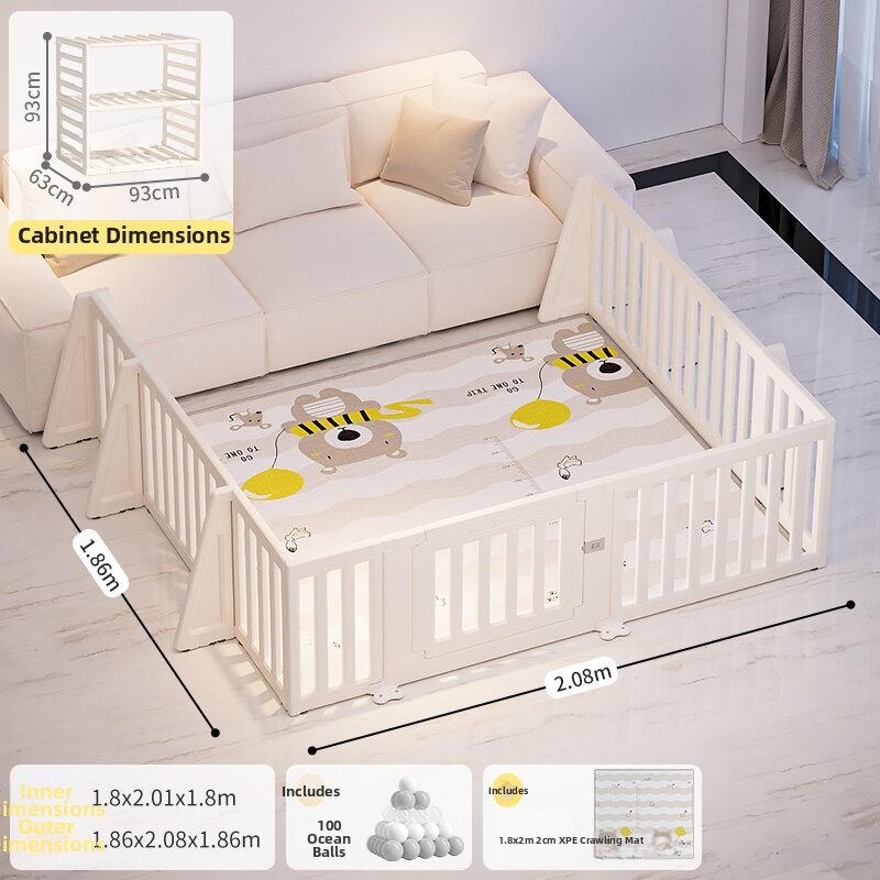 NIHAOTONGNIAN | Baby One-Sided Three-Sided Protection Fence