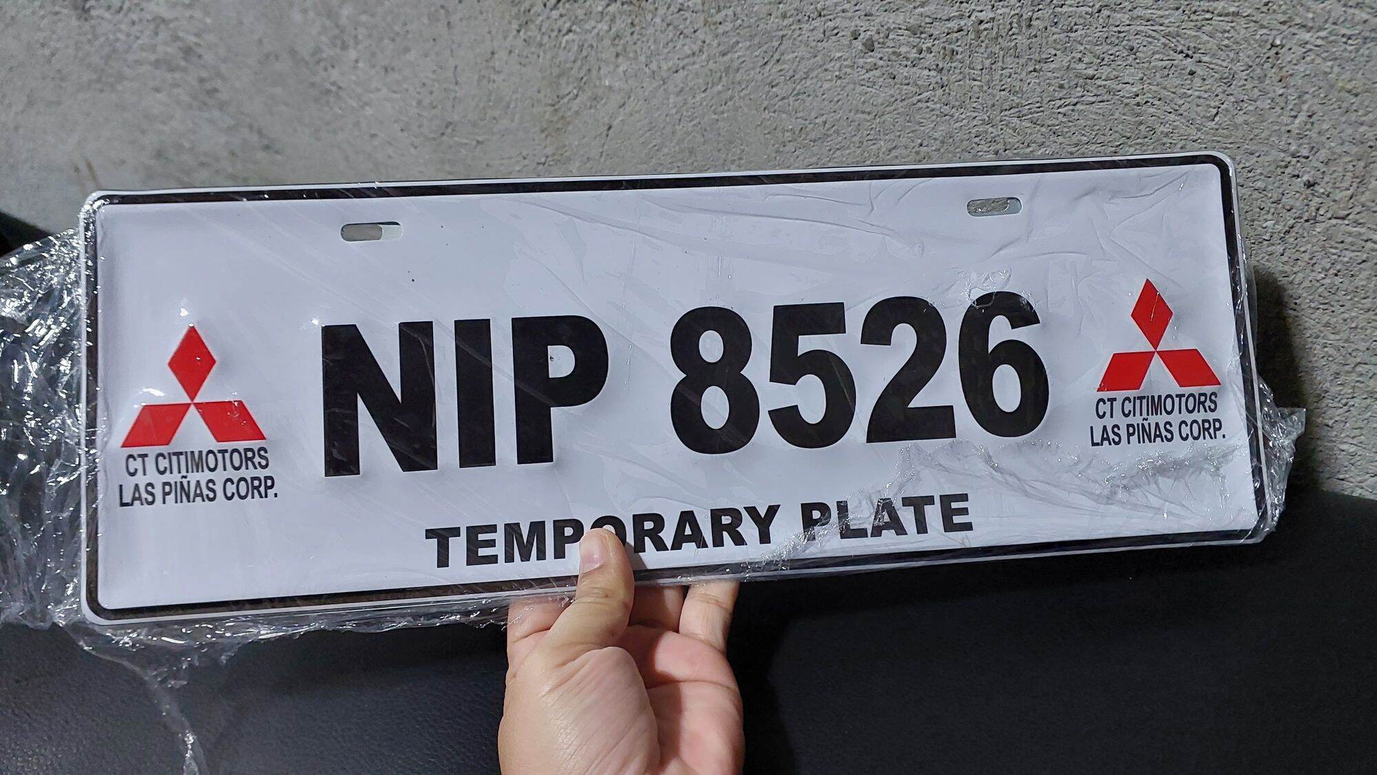 CAR PLATE PAIR STANDARD SIZE GALAVANIZE EMBOSSED PLATE - REGULAR. 