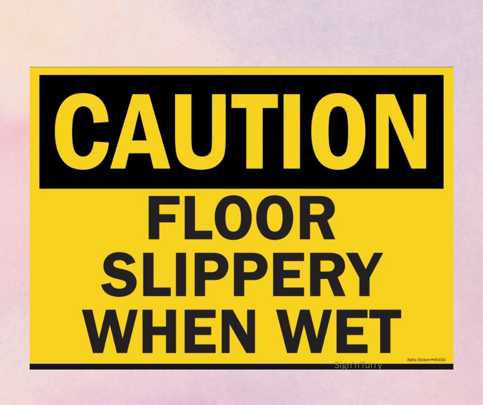 Caution Floor slippery when wet signage Lazada PH