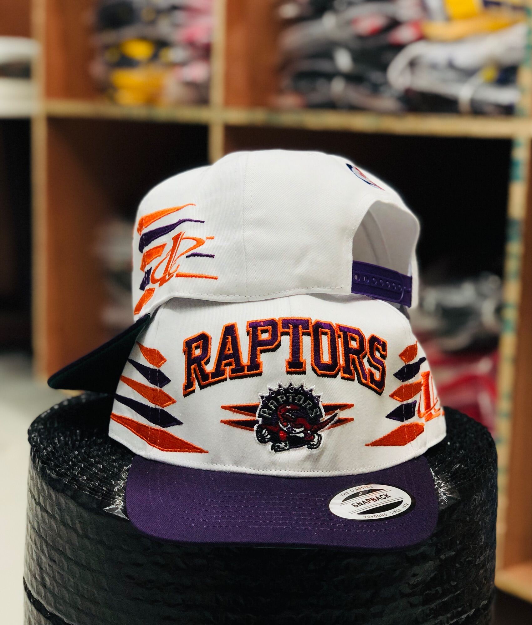 Old school hot sale raptors hat