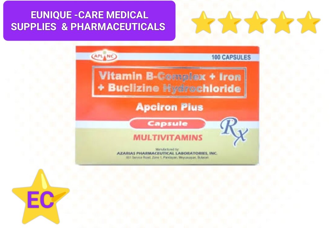 Vitamin + Iron + Buclizine Hydrochlori (for 10pcs) Apciron