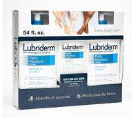 Lubriderm Daily Moisture Lotion Pump Bottle 2x709mL with Lubriderm Daily Moisture Lotion Bottle 177mL