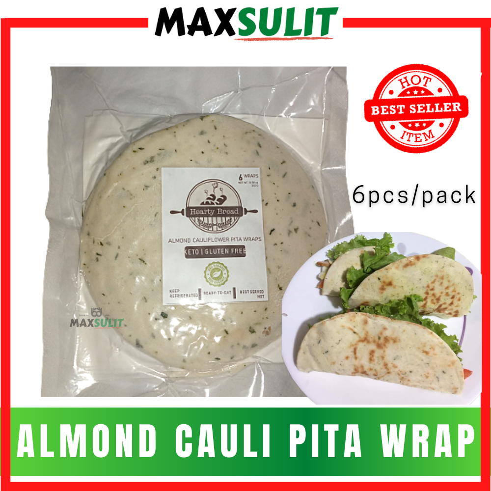 Keto Pita (6pcs) Almond Cauliflower Pita Keto Friendly Lowcarb