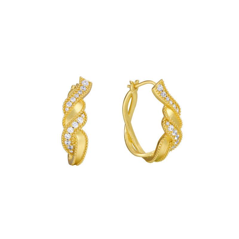 ARSIS | Vintage Interwoven Ribbon French Earrings - Brand ARSIS Presyo 2,923 Piso*Libreng Shipping