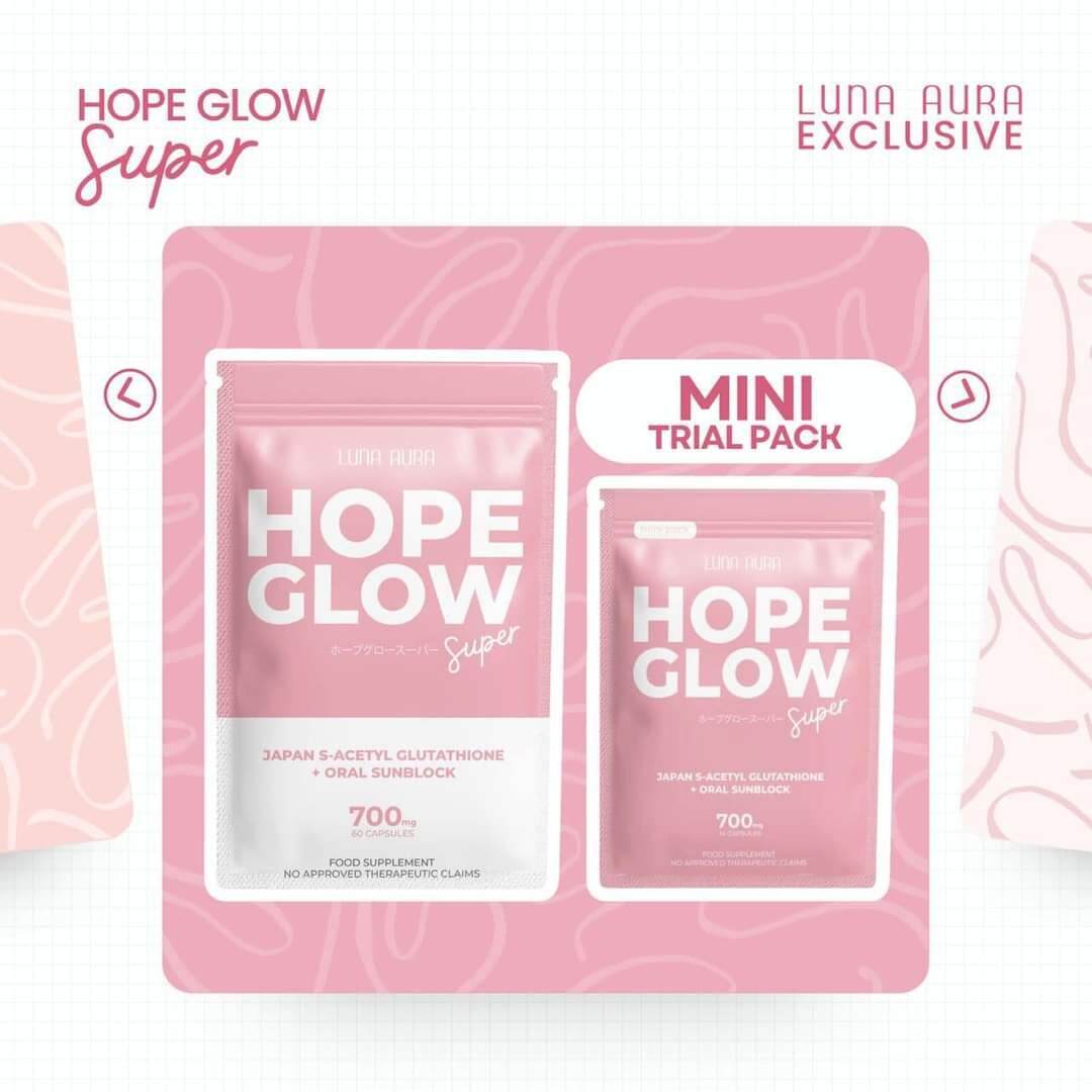 Onhand Luna Aura Hope Glow Advanced Glutathione Hope Beauty Super Mini Super Biggie