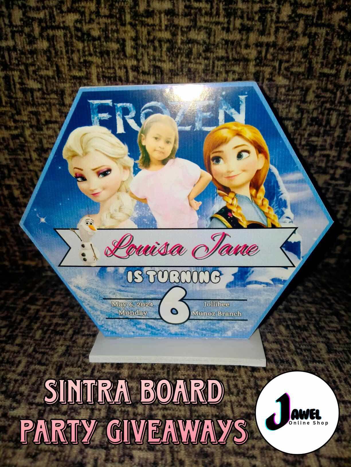 Customized Hexagon Sintra Board Standee Souvenir for Birthday and ...