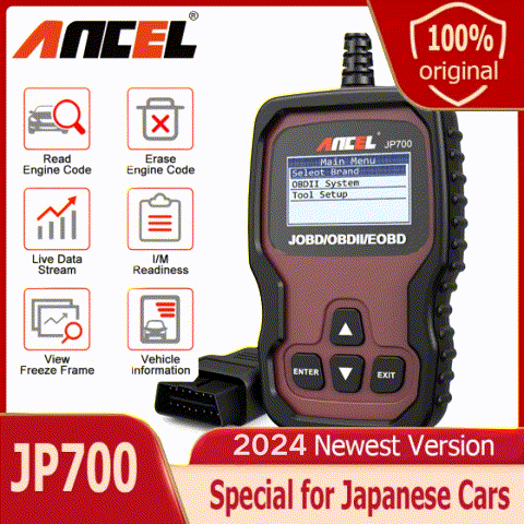 [ANCEL JP700 OBD2 JOBD Scanner for Honda Toyota Mazda Mitsubishi Hyundai EOBD Code Reader Turn off Engine Light Check Engine Read Clear Fault Codes OBD 2 Scan Tool Auto Car Diagnostic Tool for Universal All Cars,ANCEL JP700 OBD2 JOBD Scanner for Honda/Toy ราคา 1,225 บาท*ส่งฟรี