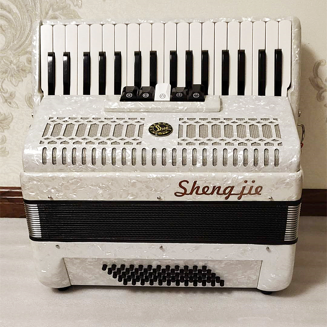 Shengjie Accordion 48/60/72 Bass S 26/30/34 Key Student Middle-Aged and  Elderly Beginner Performance Lazada PH