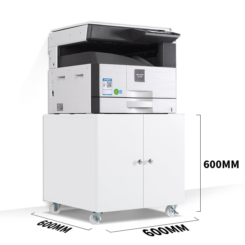 Printer Cabinet Floor A3 Copier Workbench Storage Cabinet Mobile Short Cabinet Large Printer Base with Wheels. 