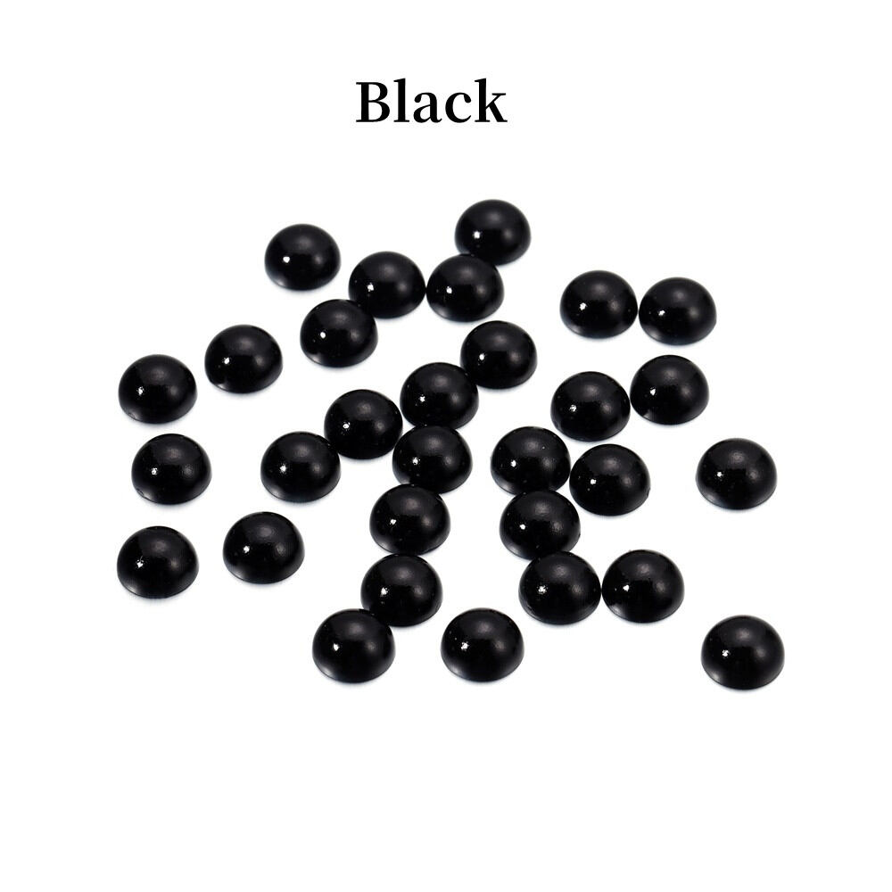 2/3/4/5/6/8/10/12/14 MM Acrylic Beads Pearl Imitation Half Round Flatback Red Black Pink Bead For Jewelry Making DIY Accessories